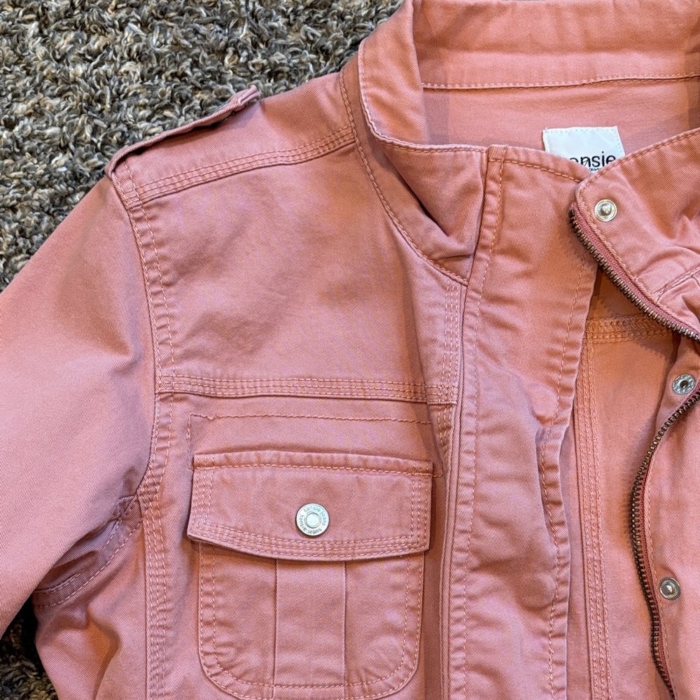 Kenzie Dusty Pink Utility Jacket - Picture 3 of 4